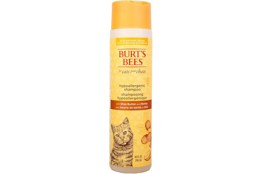 Burt's Bees for Pets Hypoallergenic Shampoo for Cats with Shea Butter and Honey, 99.7% Natural Origin Formulas, Pet Shampoo for Cats, Gentle Cat Shampoo, Cat Shampoo for Itchy Skin, 10 oz