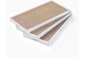 Cardboard Scratcher Pad Scratching Post:Smartbean 3PCS Cat Cardboard,Cat Scratch Pad,Cat Post,Double-Sided Design for Double Life…