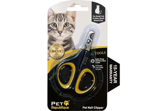 Cat Nail Clippers by Pet Republique – Professional Stainless-Steel Nail Clipper for Cats, Kittens, Hamster, Rabbits, Birds, & Small Breed Animals Claw Trimmer